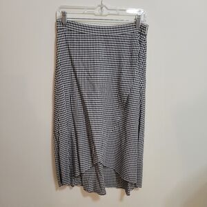 Talbots Check Faux Wrap Skirt Size 2